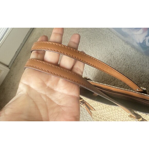 MICHAEL KORS Voyager Handbag Brown Total Pattern 30T9LV6T4J Logo - Picture 16 of 16